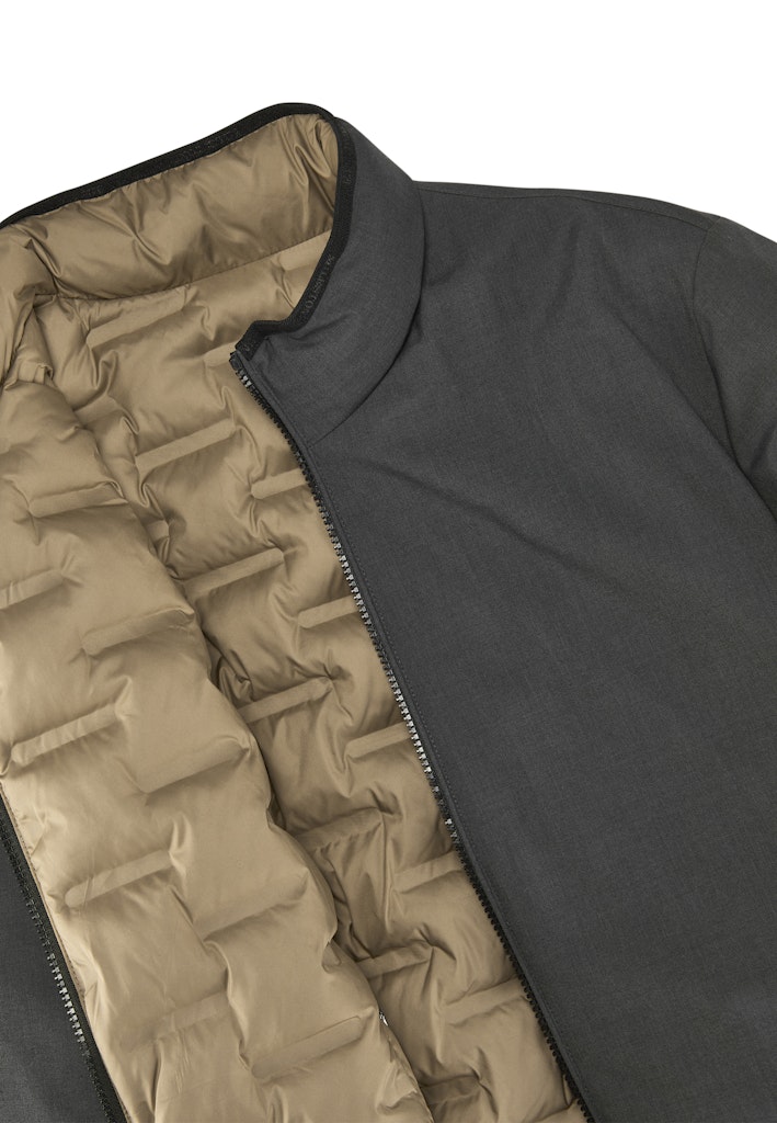 Reversible Jacket, Microfiber Sorona®, Anthracite-Sand