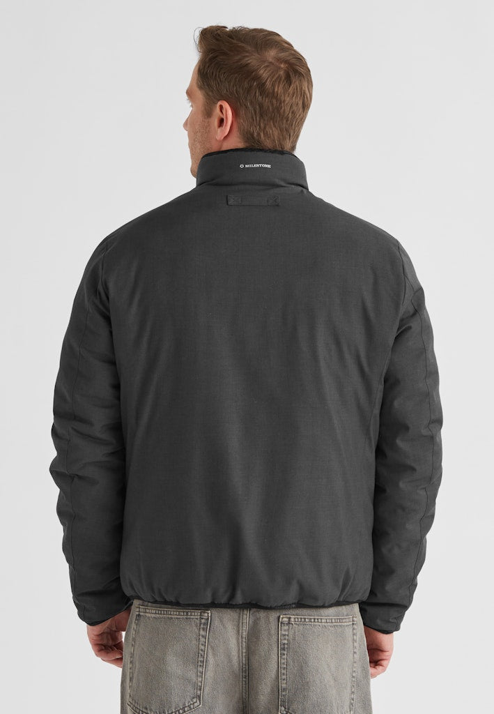 Reversible Jacket, Microfiber Sorona®, Anthracite-Sand