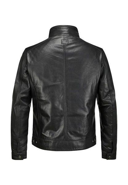 Leather jacket MSBarney, Padded Lamb Nappa, Black