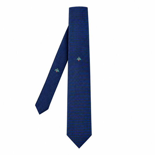 Cedrus Libani Presidential Neck Tie, Navy
