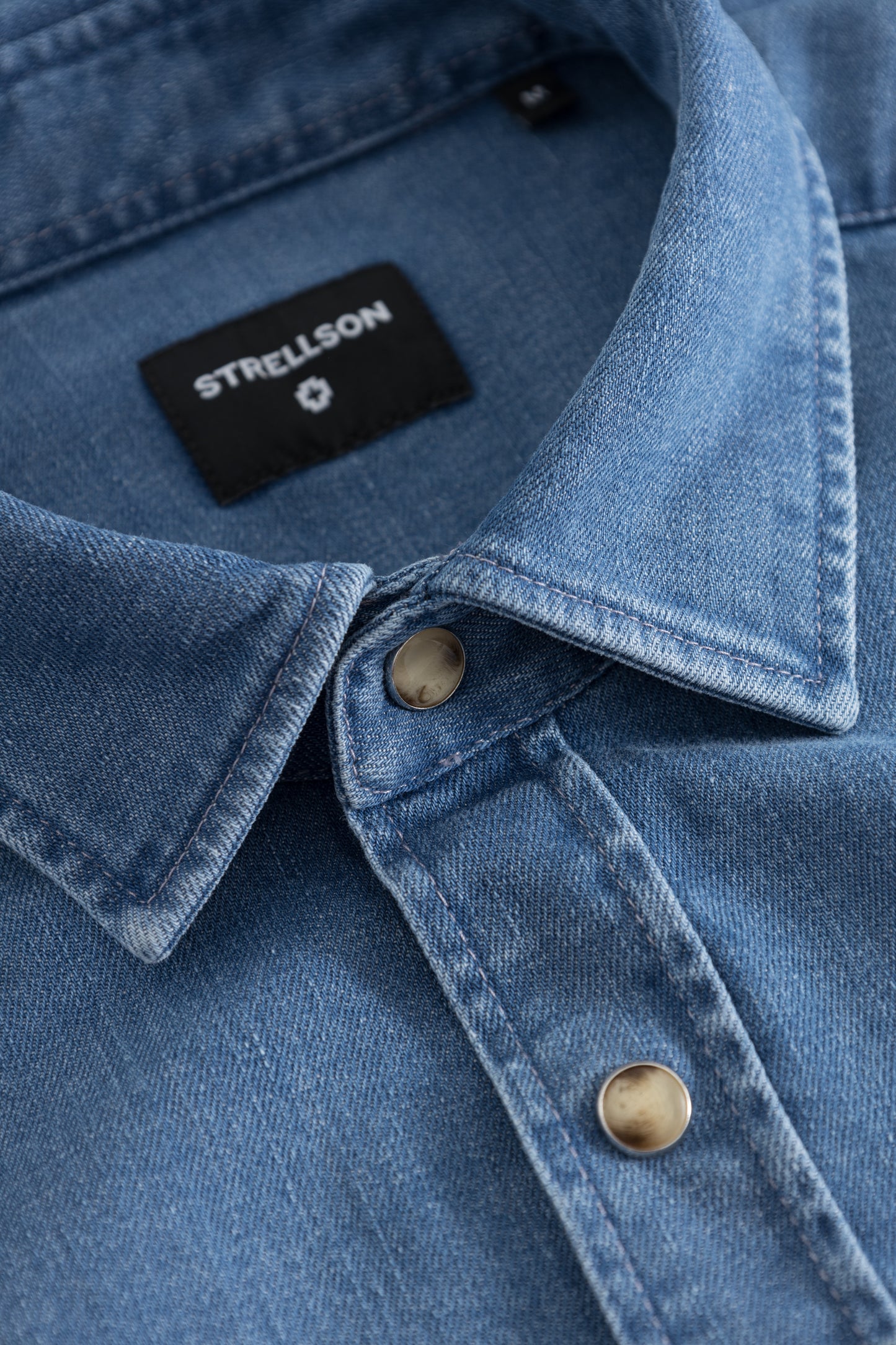 Strellson blue denim buttoned shirt