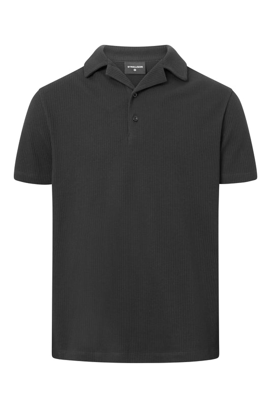 STRELLSON Rick Cotton Polo Shirt, Black