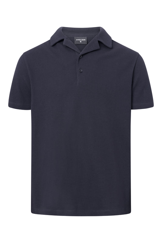 STRELLSON Rick Cotton Polo Shirt, Navy Blue
