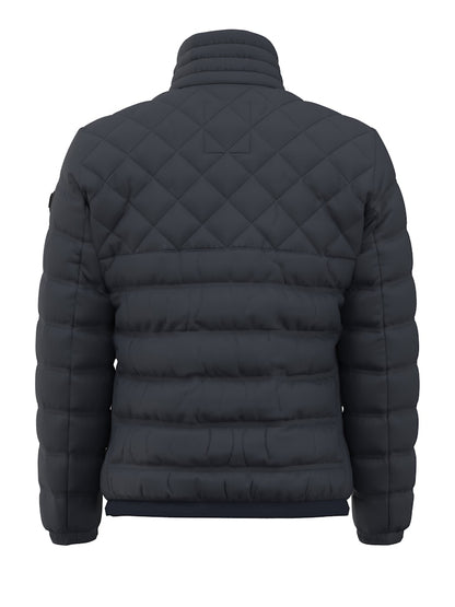 Clason Fused Quilted Jacket in Dark Blue
