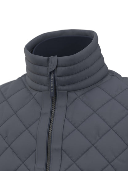 Clason Fused Quilted Jacket in Dark Blue