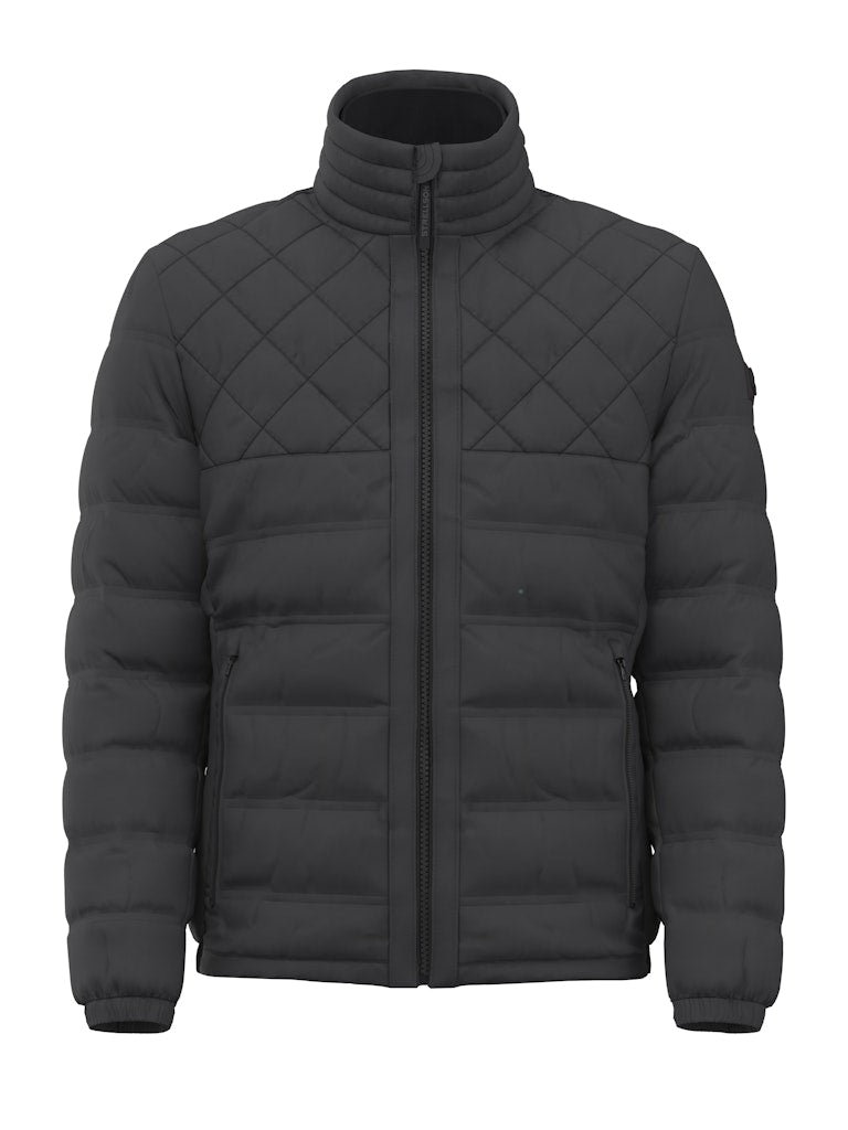 Clason Fused Quilted Jacket in Black