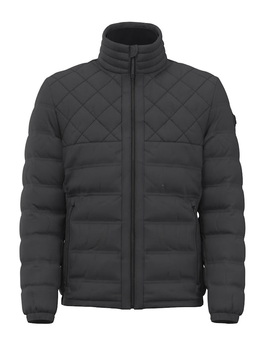 Clason Fused Quilted Jacket in Black
