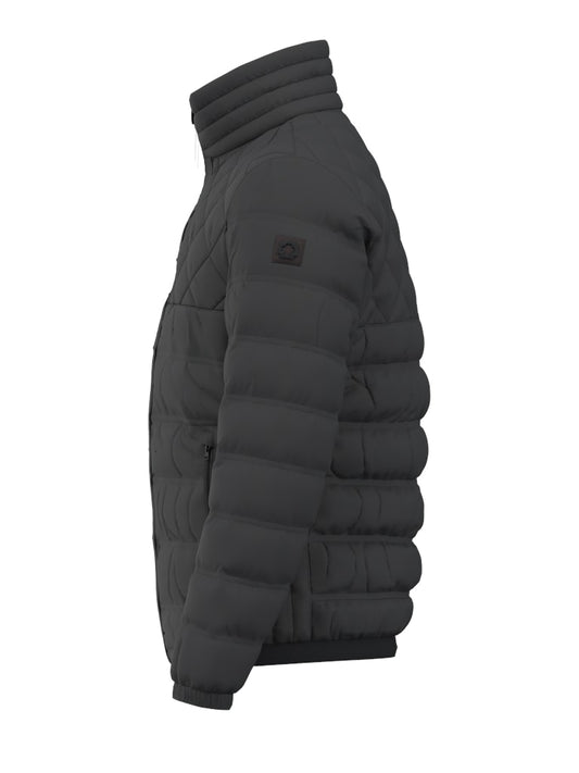 Clason Fused Quilted Jacket in Black