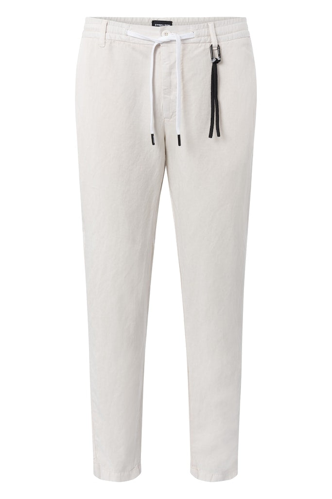 Saturn Linen Blend Jogger, White