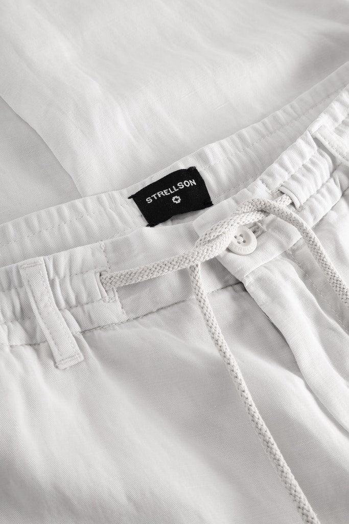 Saturn Linen Blend Jogger, White