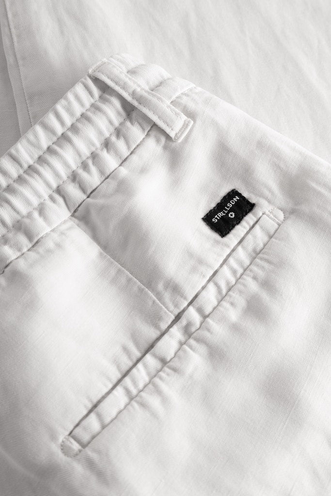 Saturn Linen Blend Jogger, White