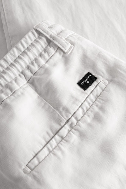 Saturn Linen Blend Jogger, White