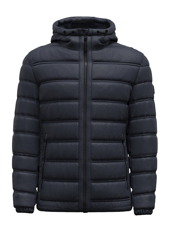 Modica Fused Quilted Jacket In Dark Blue
