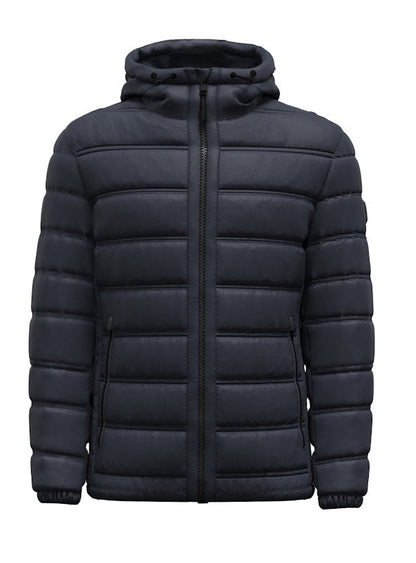 Modica Fused Quilted Jacket In Dark Blue