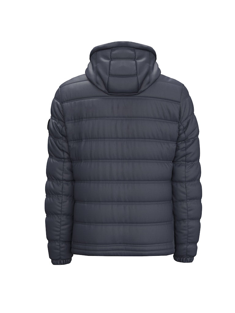 Modica Fused Quilted Jacket In Dark Blue