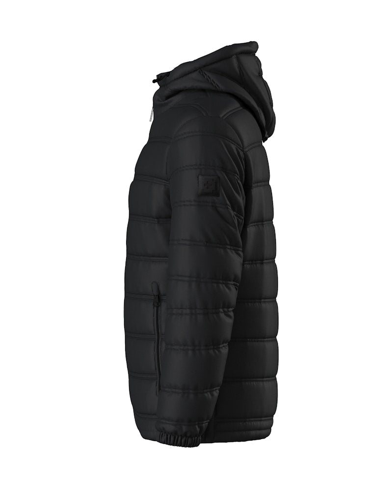 Modica Fused Quilted Jacket in Black
