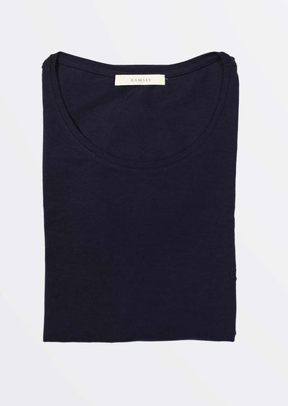 Ramsey Round Neck Navy T-Shirt