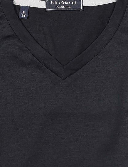 Nino Marini Black V-Neck T-Shirt