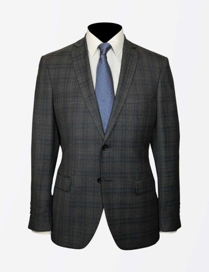 Cerruti Dal 1881 Business Suit in Dark Grey Pattern Color