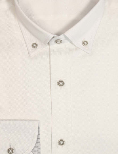 ANDREA ROSSI Tailored Fit Shirt, White