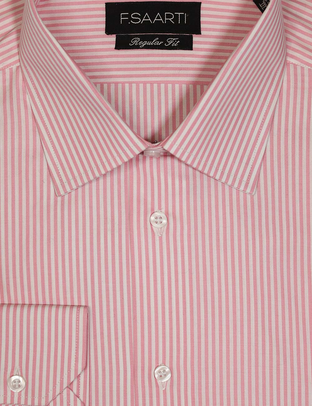 F.SAARTI Smart Fit Shirt, Striped Pink