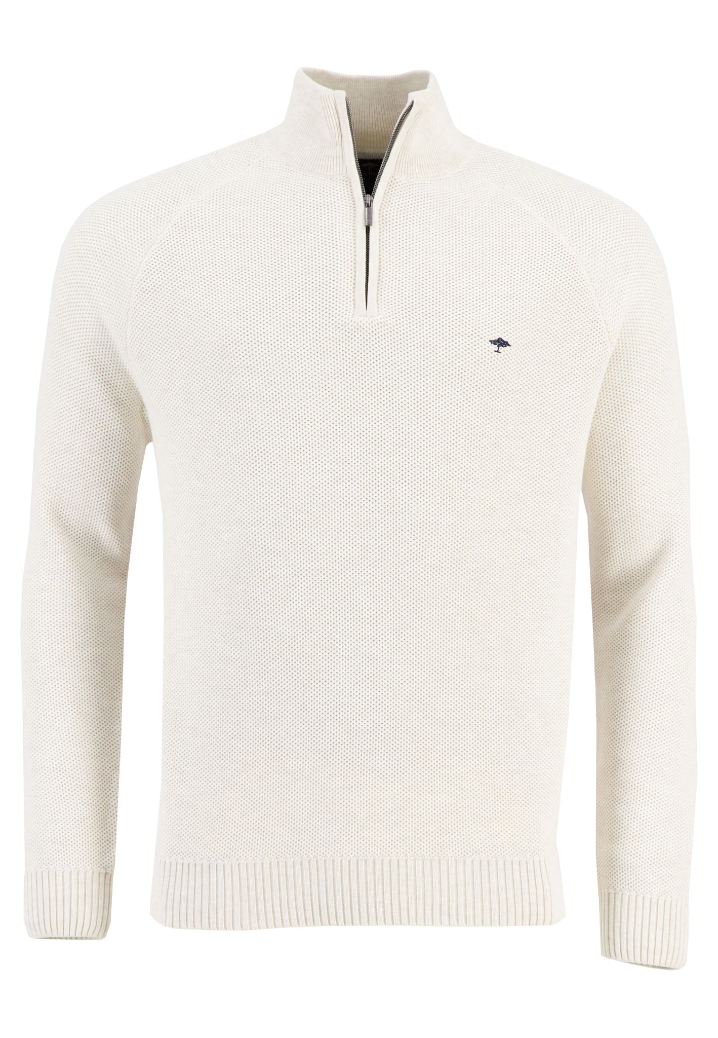 FYNCH-HATTON Textured Knit Jumper, White