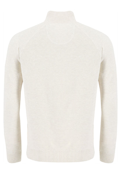FYNCH-HATTON Textured Knit Jumper, White