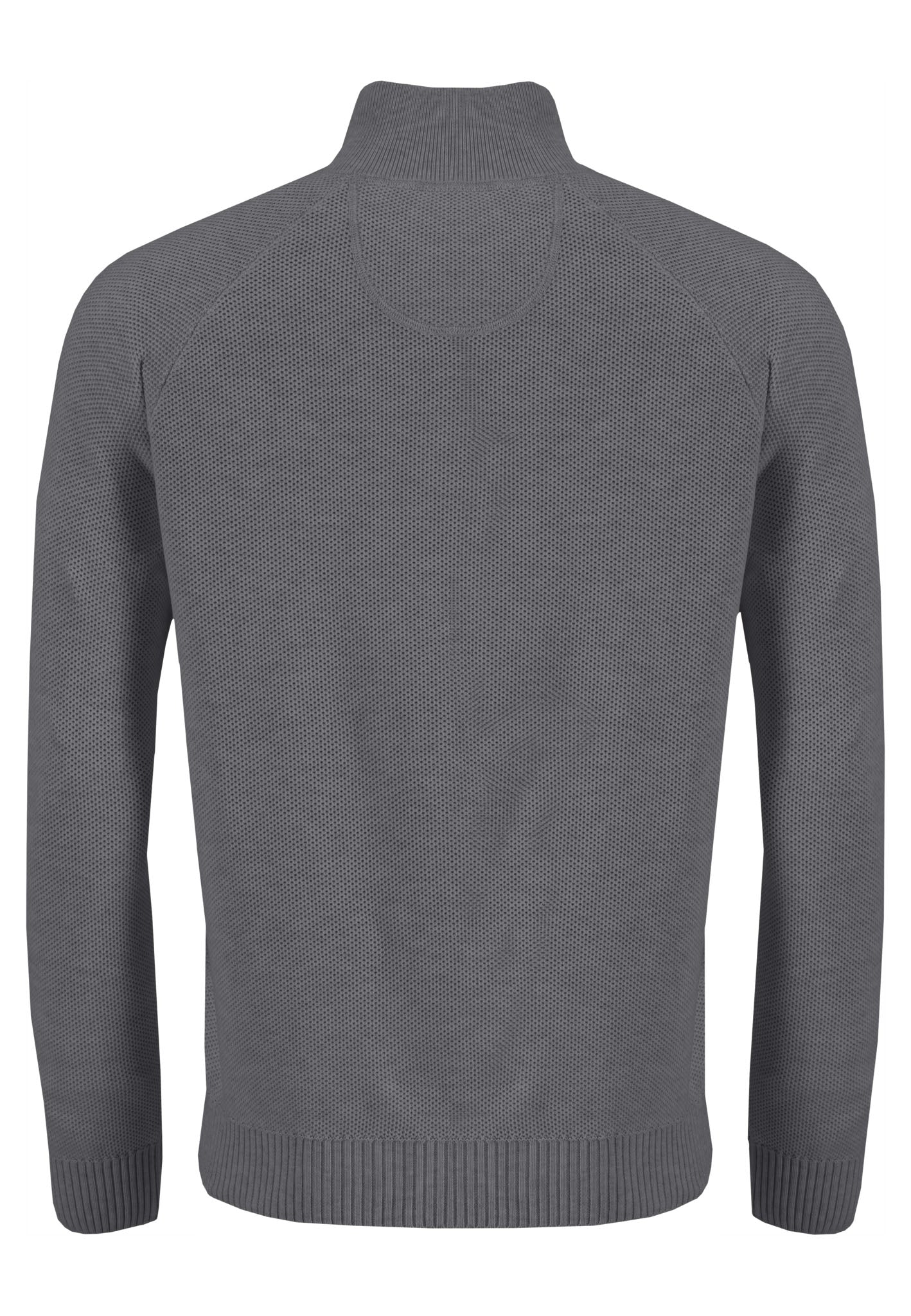 FYNCH-HATTON Textured Knit Jumper, Light Grey