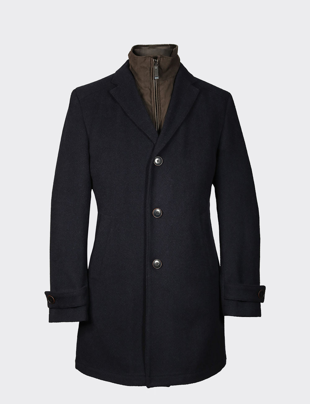 Carl Gross Navy Wool Coat