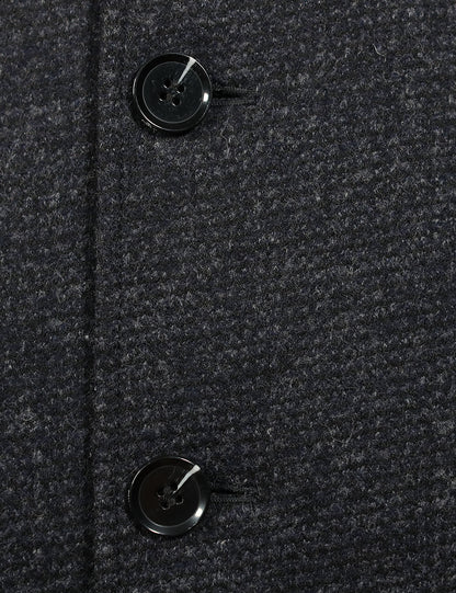 MILESTONE  Wool Coat with Zipper, Blue Grey