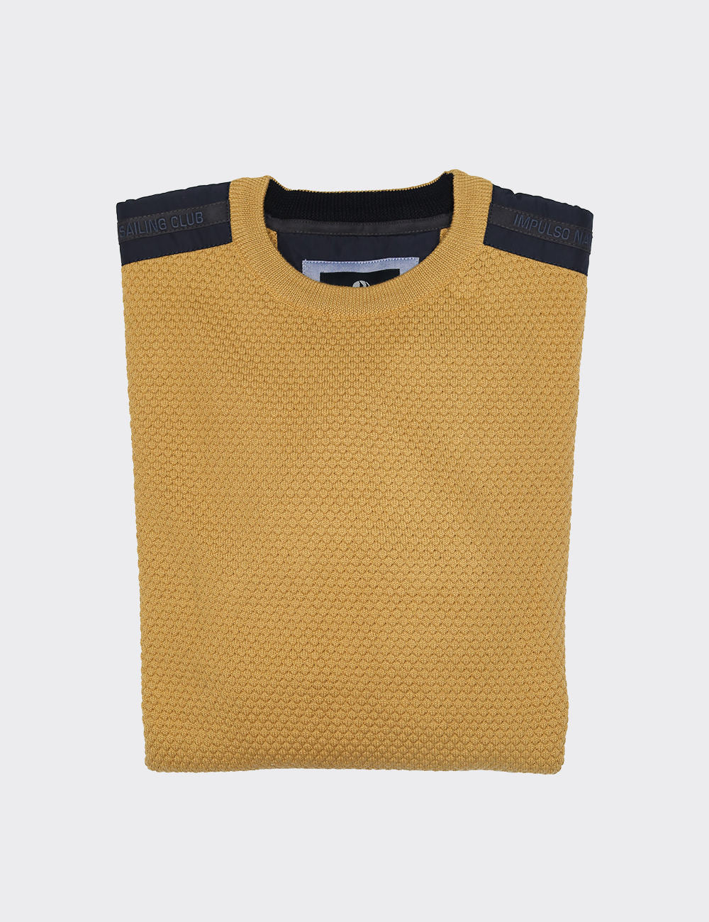 IMPULSO Round Neck Pullover, Yellow