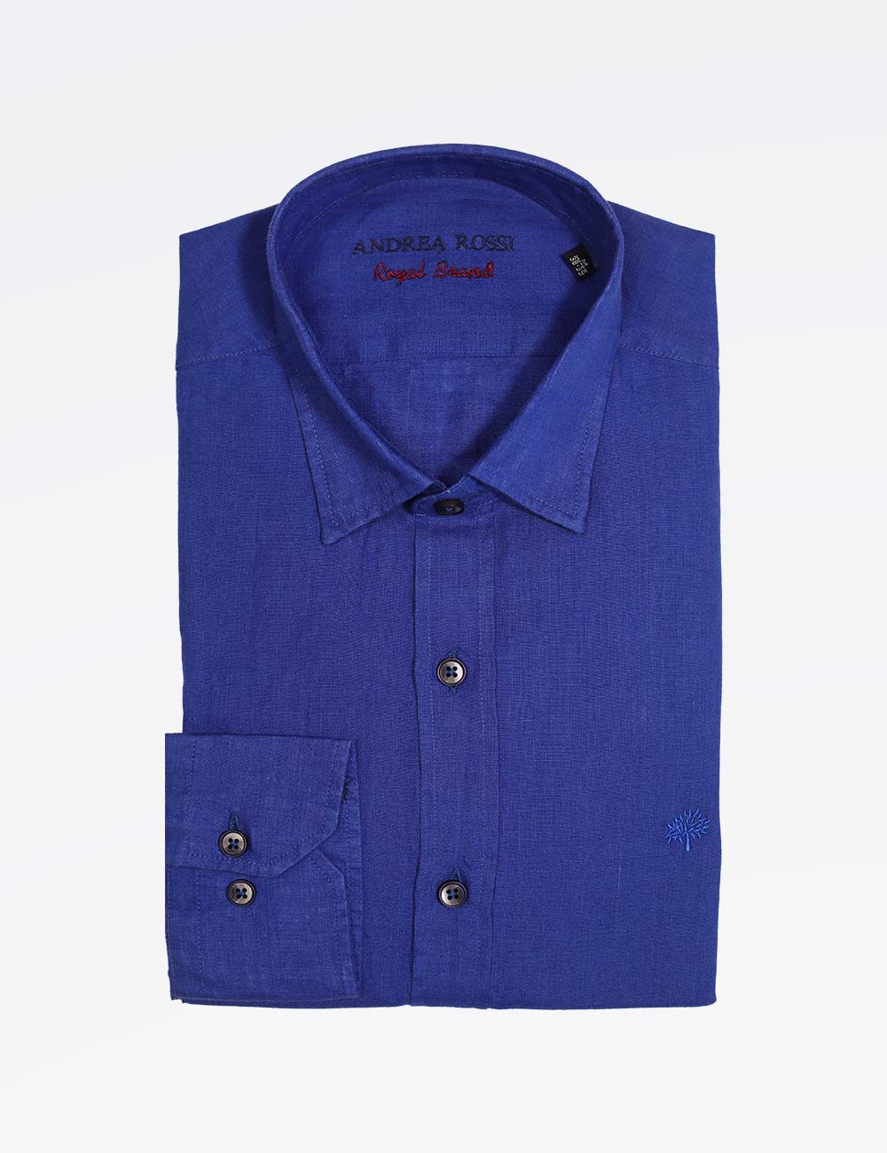 Abdrea Rossi Gitane / Blue colored linen shirt